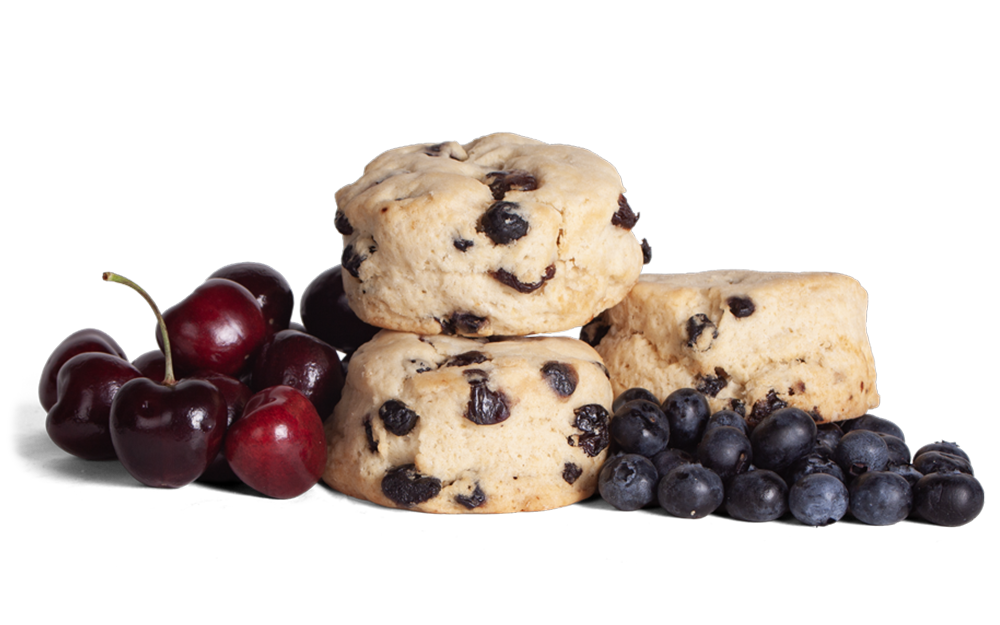 Cherry Blueberry Scone